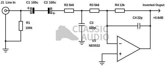 Shunt feedback line receiver