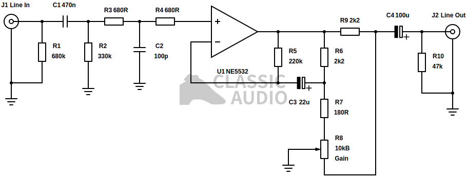 Single stage gain control